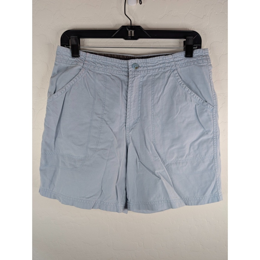 COLUMBIA 30x6 Sandgrinder Chino Shorts Women's Size 10 Light Blue Hiking Pockets